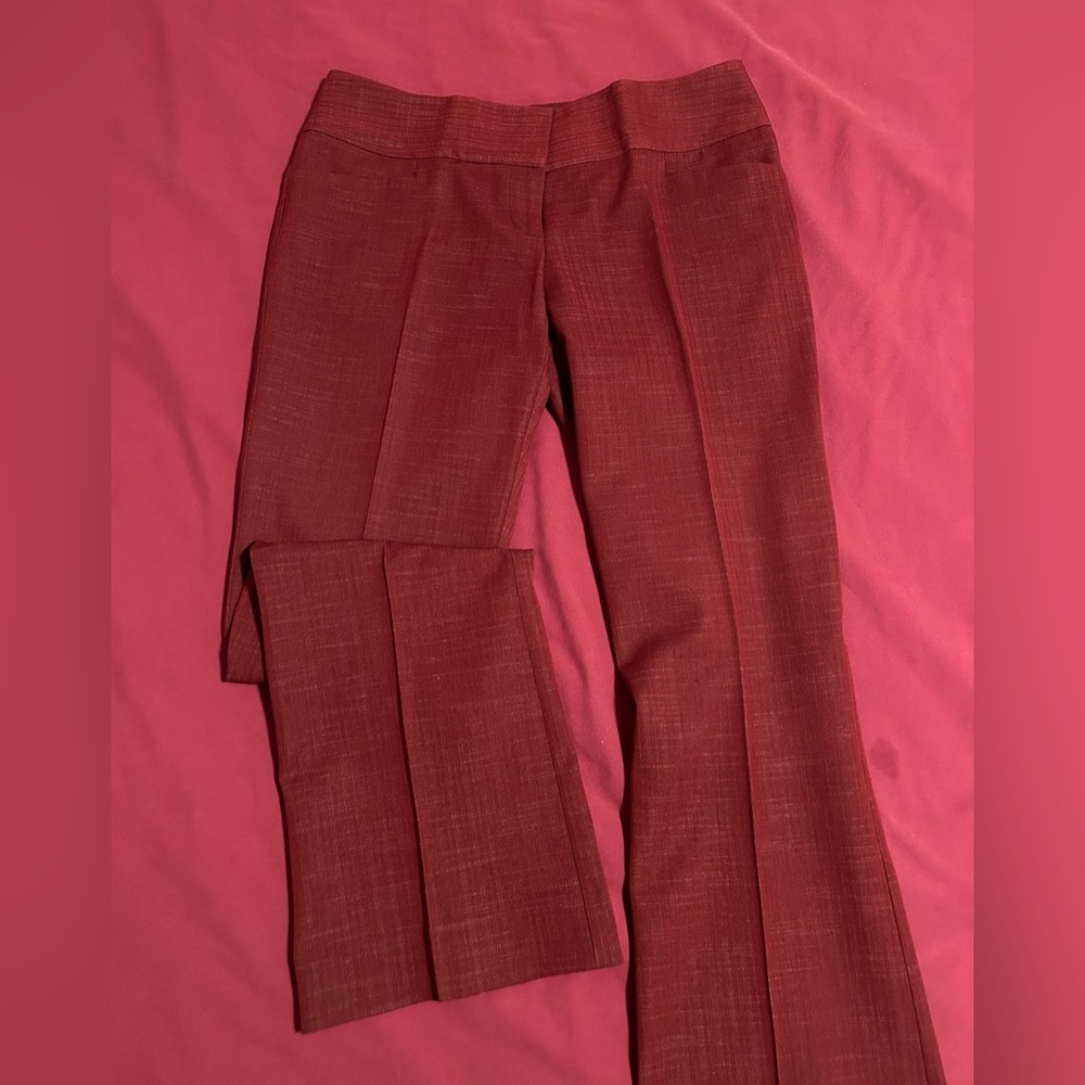 Red Heather boot cut dress pants size 6